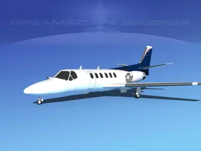 Cessna C550 Citation II V12 3D model