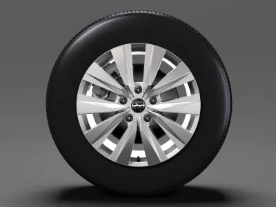 VW Crafter Van 2017 wheel 3D model
