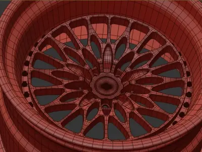 brixton forged HS1 3 piece wheel 3D model