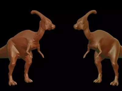 Parasaurus dinosaur 3D print model