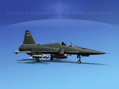 Northrop F-20 Tigershark V12 3D model