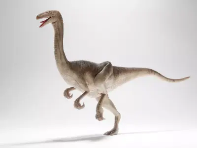 Gallimim - Gallimimus - Textured 3d Model Low-poly 3D model