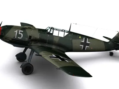 Messerschmitt BF109-E3 Emil 3D model