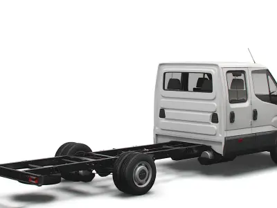 Iveco Daily Crew Cab L5 Chassis 2022 3D model