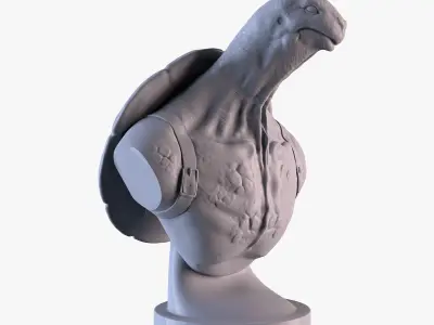 Turtle head Free 3D print model