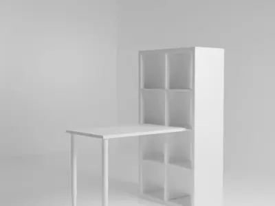 Desk set Free 3D model