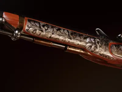 Vintage Gun - Realistic 3D Model Free 3D model