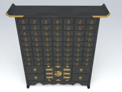 KOREAN HERB CABINET 01 3D model