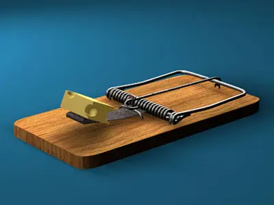 Mousetrap mouse trap 3D model
