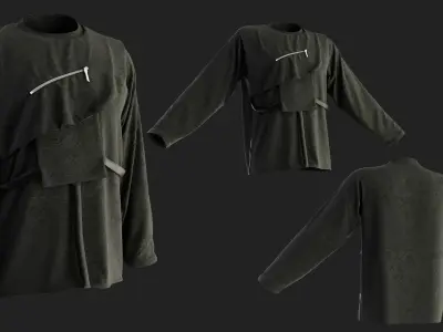 3 Tactical shirts for men 3D model