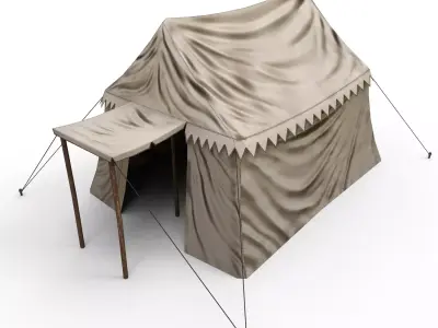 Big Tent Low-poly 3D model