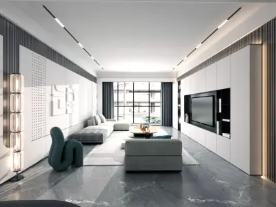 Guest Restaurant villa Modern Home 3D model