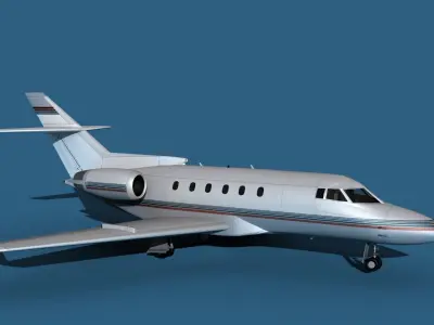 Hawker Siddley 800SR V12 3D model