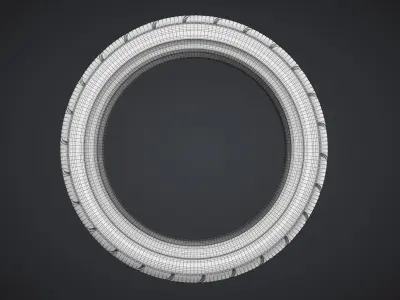 Yokohama Neova Performance Car Tyre 3D model