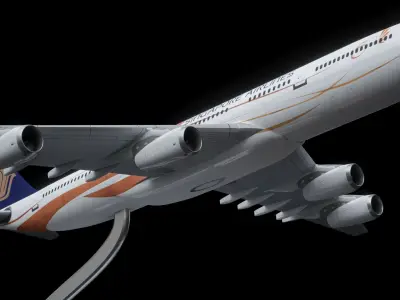 AIRBUS A340-300 SQ 50TH ANNV 2024 3D model
