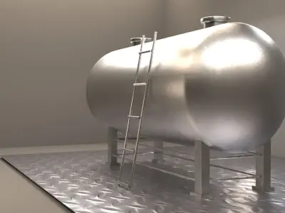 3D Oil Tanker Vessel 3D model