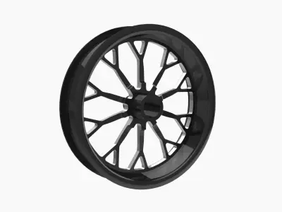 RC Components Impulse drag front wheel Low-poly 3D model