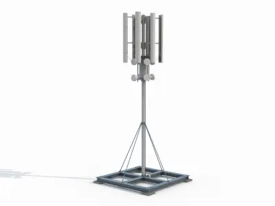 Telecommunication Cell Tower 3 3D model