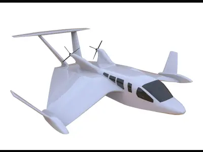 Wigetworks Air Fish-8 Low-poly 3D model