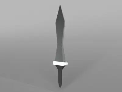 Lowpoly Sword 005 Low-poly 3D model
