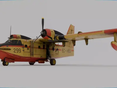 Canadair CL-215 1969 3D model