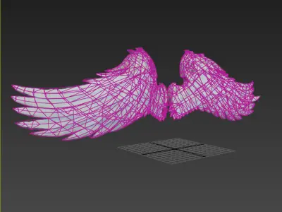 Angel Wings low-poly Low-poly 3D model