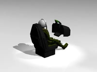 Fighter pilot 3D model