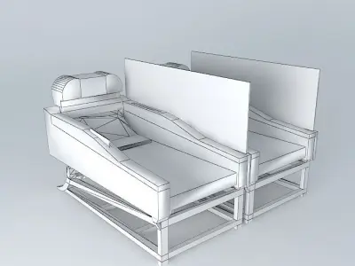 First Class Airplane Seats Free 3D model