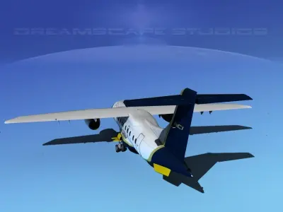 Dornier 328Jet Air France 3D model