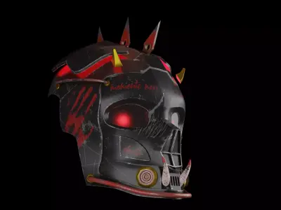 devil mask  cyberpunk 3D model