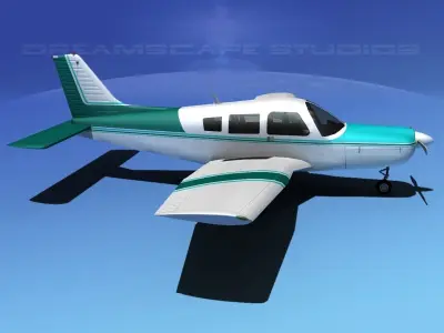 Piper Warrior II 3D model