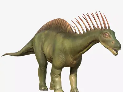 Amargasaurus dinosaur Low-poly 3D model
