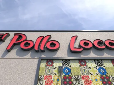 Retail-047 El Pollo Loco-001 3D model