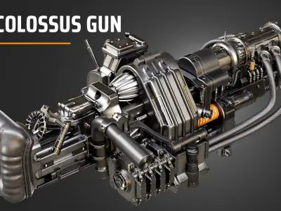 colossus gun 3D model