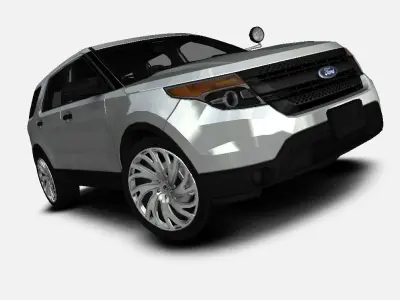 LUXXX LUX23 20inch Rim with Continental Sport Contact 5 Tyre Low-poly 3D model