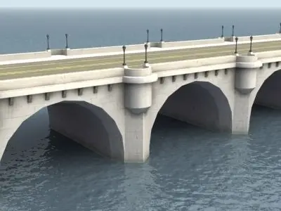 PontNeuf Bridge Notre Dame Low-poly 3D model