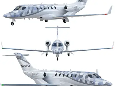 Hondajet Echelon airplane 3D model