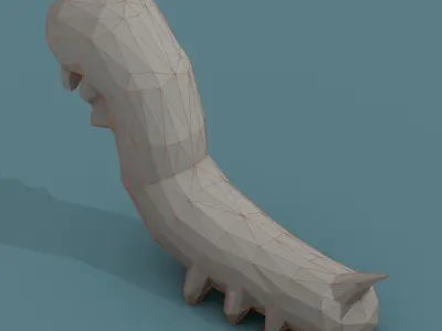 Low Poly 3d Art Animals Isometric Icon Pack 07 Low-poly 3D model