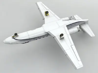 Cessna Citation Encore Aircraft Low-poly 3D model