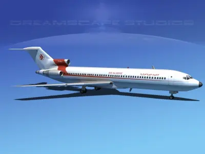 Boeing 727-200 Air Algerie 3D model
