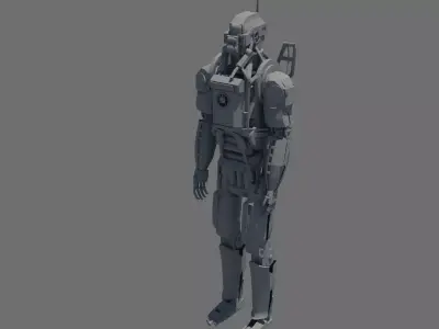 Elysium Robot Free 3D model