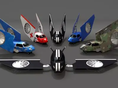 Advanced Aircraft Low-poly 3D model