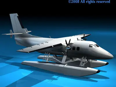 Floatplane seaplane 3D model