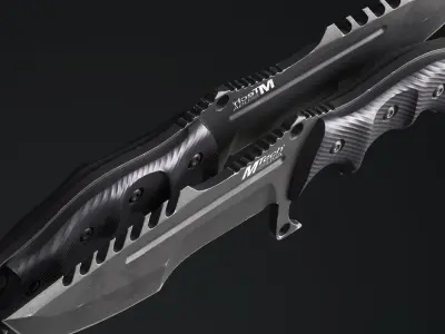 weapon - MTech USA Xtreme Tactical Knife  Low-poly 3D model