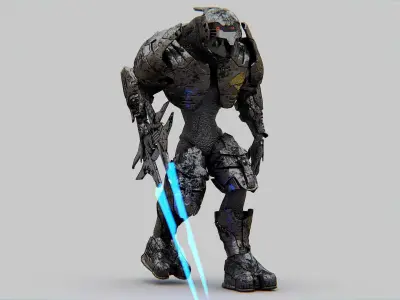 ALIEN TROOPER PHOFOSH Rigged for Unreal Engine - Unity - MIXAMO 3D model
