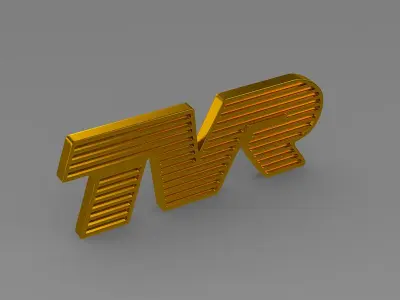 Tvr Logo 3D model