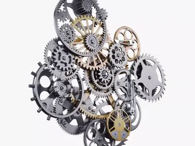Gear Mechanism v 9 3D model