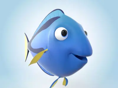 Surgeonfish 3D model