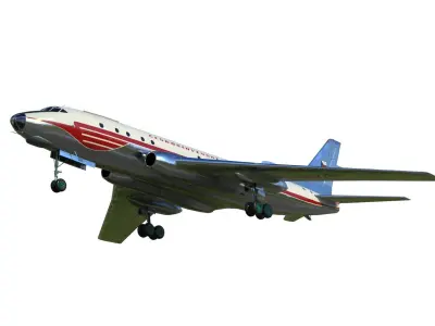 Tupolev Tu-104 3D model