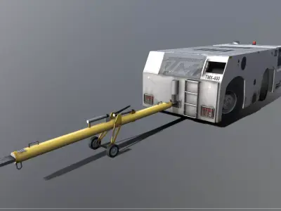 TLD TMX 400 Push-Back Aircraft Tractor Low-poly 3D model